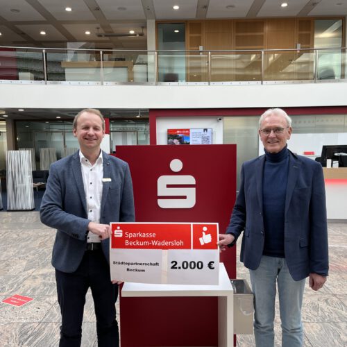 Herzlichen Dank an die Sparkasse Beckum-Wadersloh